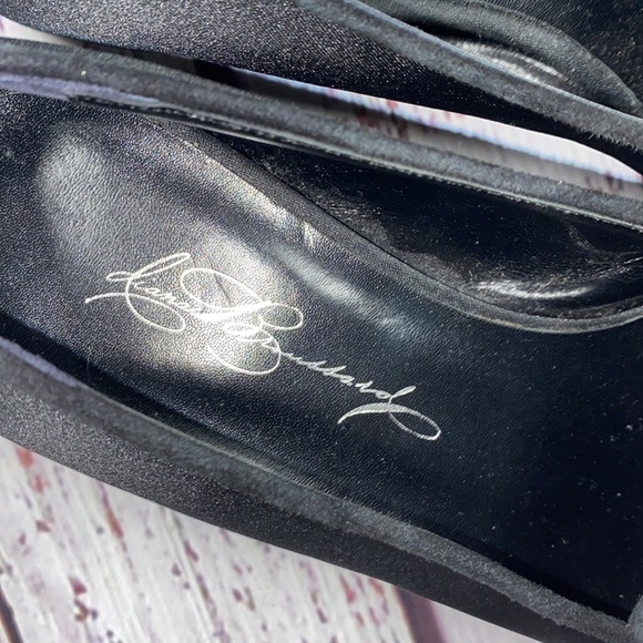 Diana Broussard black chain flats size 36 1/2 - Picture 6 of 8